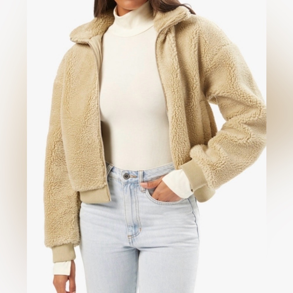 WeWoreWhat khaki Teddy Jacket